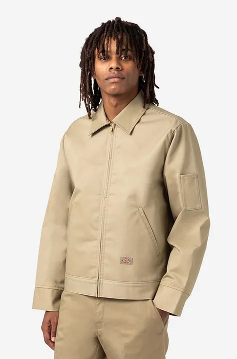 Dickies jacket Dickies Lined Eisenhower Jacket DK0A4XK4KHK men's beige color
