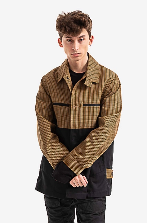 Яке Wood Wood Reno Tech Twill Jacket 12215902-5124 KHAKI в кафяво преходен модел