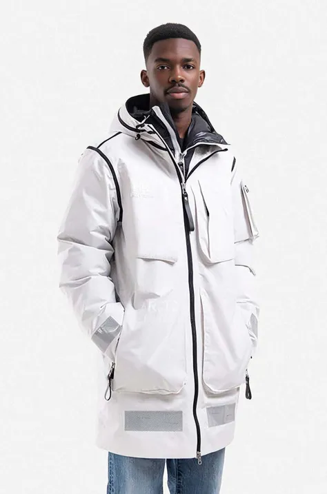 Helly Hansen jacket Heritage Survival 3 In 1 Coat men's white color