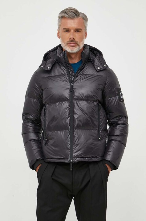 Пухова куртка Armani Exchange чоловіча колір чорний зимова