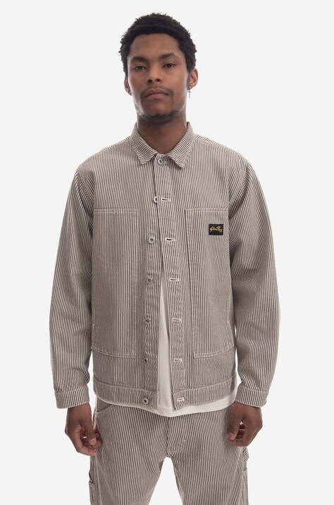 Stan Ray geacă Stan Ray Box Jacket SS23036DUS bărbați, culoarea bej, de tranziție, oversize SS23036DUS-DUS