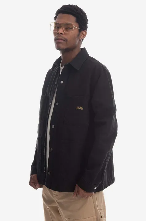 Stan Ray jachetă de bumbac Barn culoarea negru, de tranziție SS23037BLA-BLA