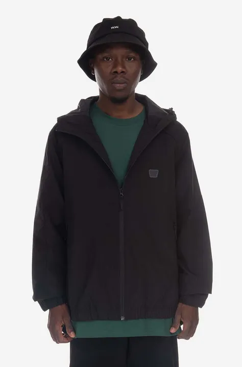 Jakna Wood Wood Hector Crispy Tech Jacket za muškarce, boja: crna, za prijelazno razdoblje, 12245104.1283-BLACK