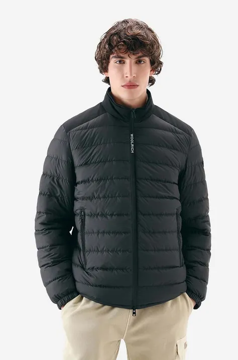 Pernata jakna Woolrich  Bering Tech Jacket za muškarce, boja: crna, za zimu, CFWOOU0697MRUT2635-100