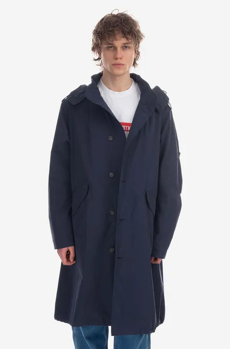 Яке A.P.C. Parka Antonny в тъмносиньо преходен модел COETZ-M30192 MARINE