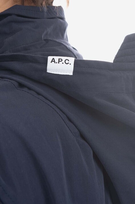 Куртка A.P.C — AA00-KUM0PE, темно-синій — фото 9