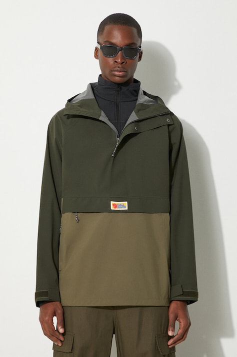 Непромокаемо яке Fjallraven Vardag Hydratic Anorak M F86688 662-625 в зелено преходен модел F23784 F86688 84773
