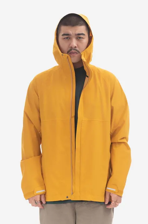 Fjallraven rain jacket Hydratic Trail Jacket men's yellow color