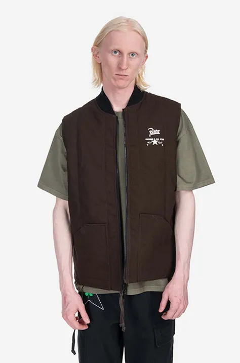 Converse reversible vest x Patta men’s brown color
