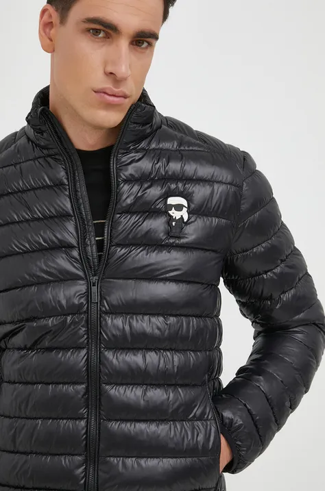 Куртка Karl Lagerfeld чоловіча колір чорний перехідна