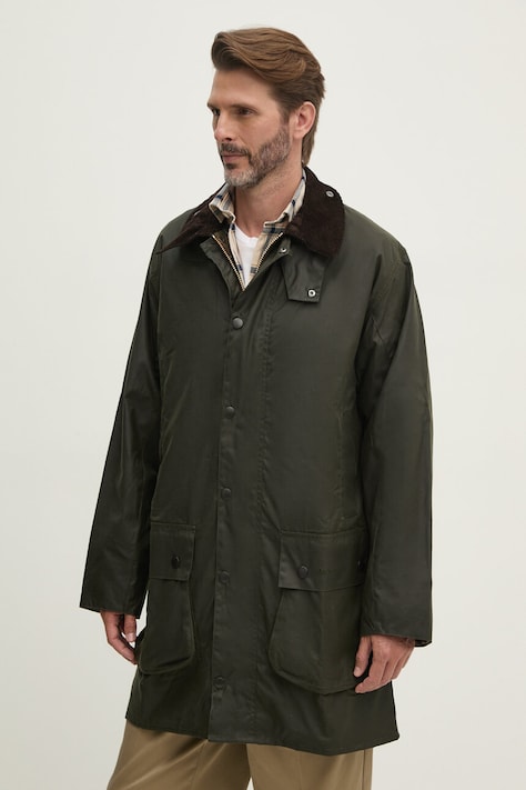 Barbour geaca barbati, culoarea verde, de tranzitie, MWX0008