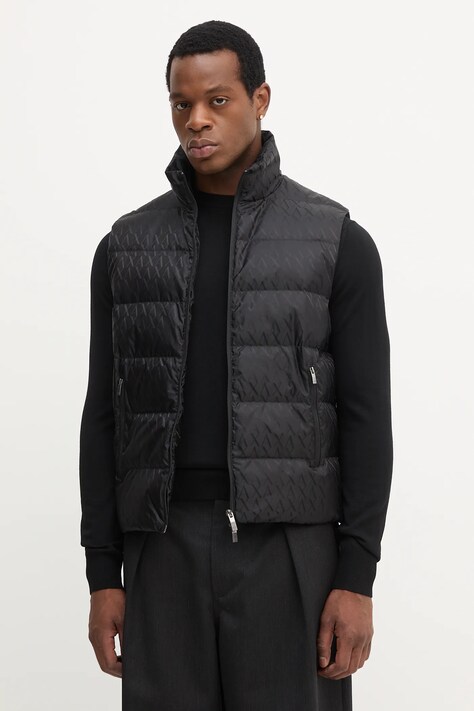 Armani Exchange bezrękawnik puchowy kolor czarny zimowy XM001581 AF16628