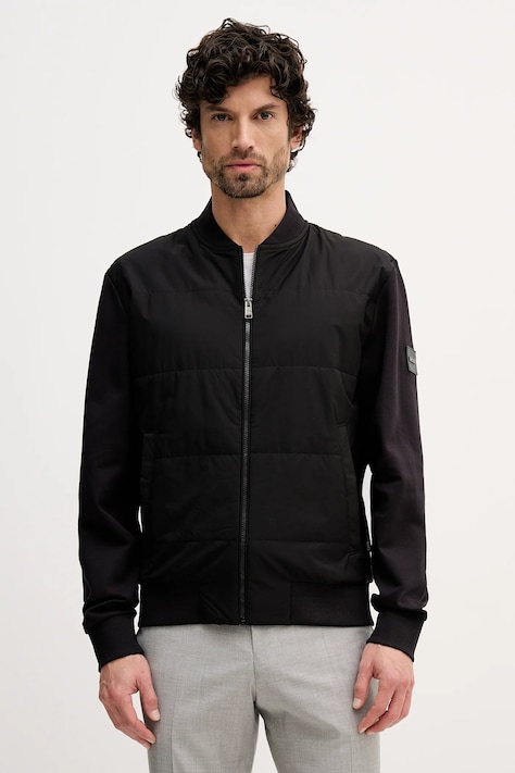 BOSS kurtka bomber kolor czarny przejściowa 50532767