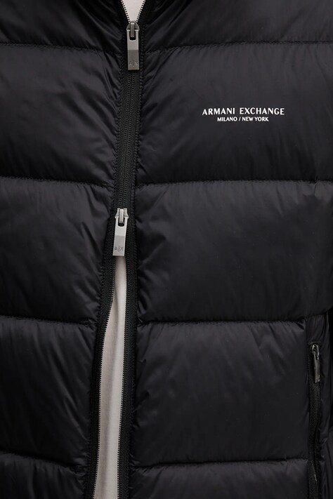 Пухова куртка Armani Exchange — AA00-KUM0TF, чорний — фото 5