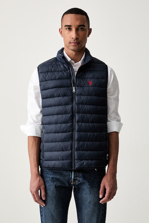 U.S. Polo Assn. bezrękawnik męski Bound Quilted Gilet granatowy MUP3267