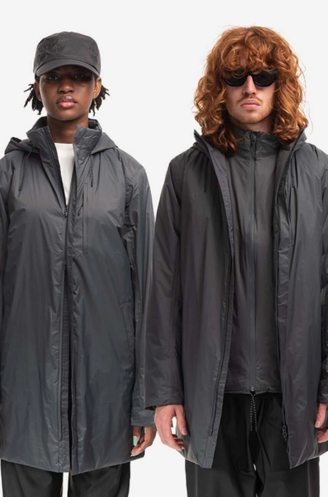 Μπουφάν Rains Padded Nylon Coat χρώμα: γκρι F30