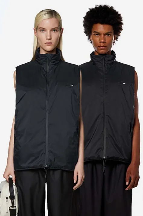 Rains vest Oadded Nylon Vest black color