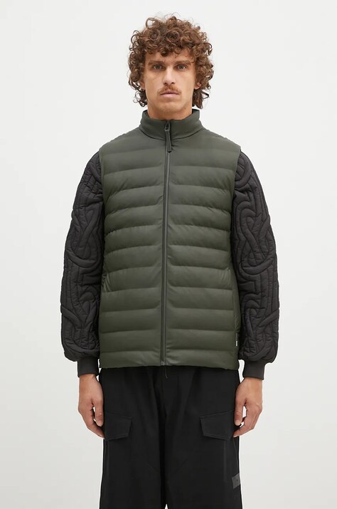 Αμάνικο μπουφάν Rains Trekker Vest χρώμα πράσινο 15200.GREEN
