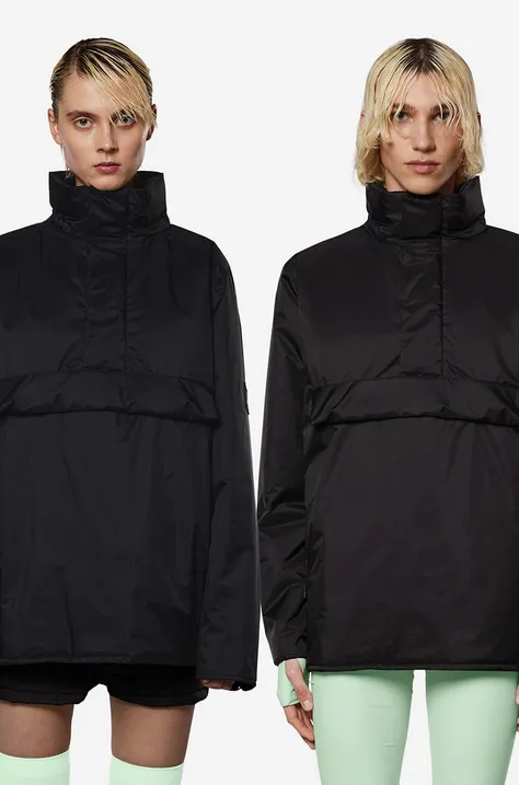 Rains jacket Fuse Anorak black color