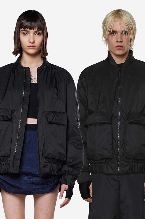 Дождевик Rains цвет чёрный переходная oversize 15530.-BLACK