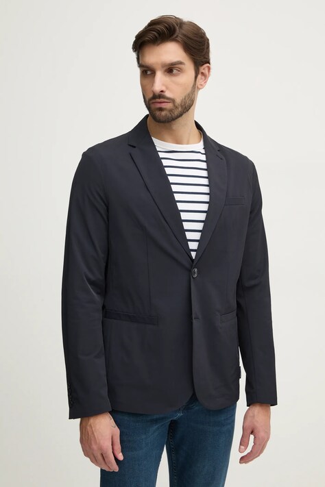Armani Exchange sacou barbati, culoarea albastru marin, 8NZG49 ZNYZZ