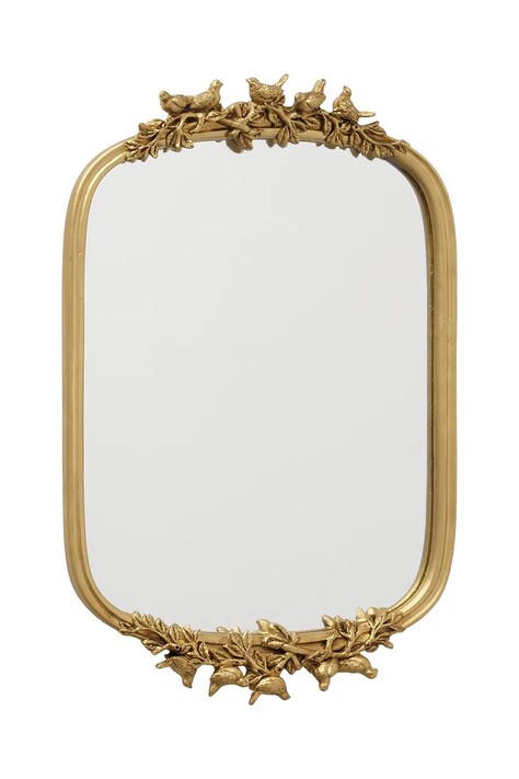 Boltze oglindă de perete Dorina 45 x 28,8 cm culoarea galben