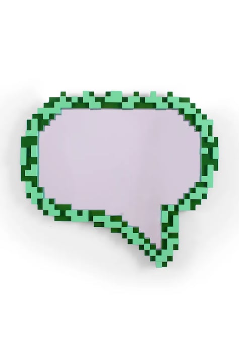 Настінне дзеркало Seletti Pixel 62 x 70 x 3,8 cm колір зелений