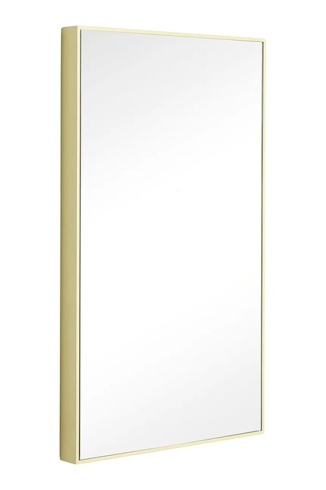 Hübsch lustro ścienne Shine 32 x 4 x 55 cm kolor żółty