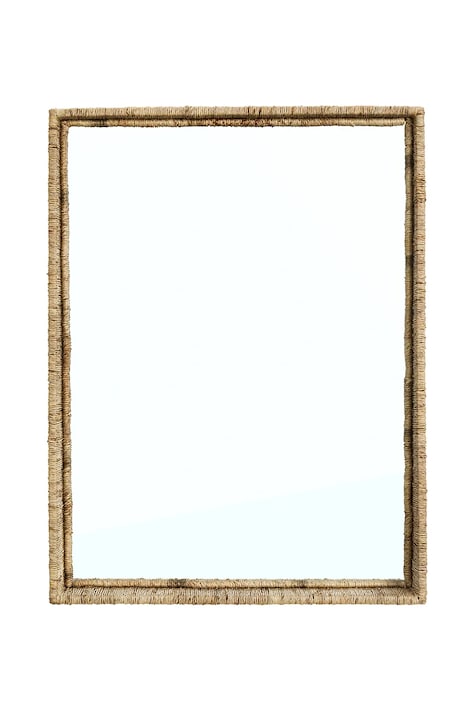 Madam Stoltz дзеркало настінне джутове 45 x 60 x 8 cm MK260225-03