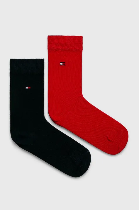 Dječje čarape Tommy Hilfiger boja: crvena