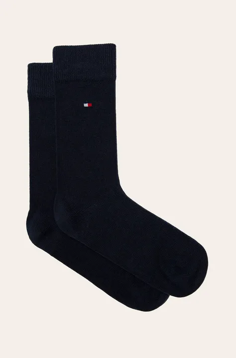 Detské ponožky Tommy Hilfiger (2-pak) tmavomodrá farba