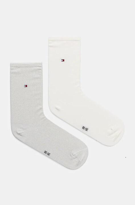 Tommy Hilfiger sosete femei, culoarea alb