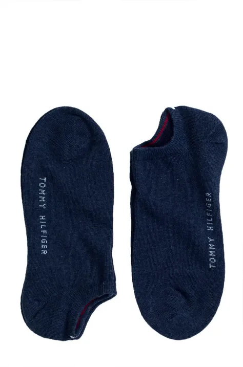Ponožky Tommy Hilfiger 2-pak dámske, tmavomodrá farba, 343024001,