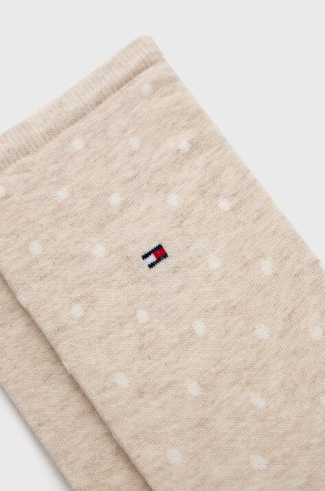 Tommy Hilfiger шкарпетки жіночі 2 шт — AA00-LGD0EK, бежевий — фото 2