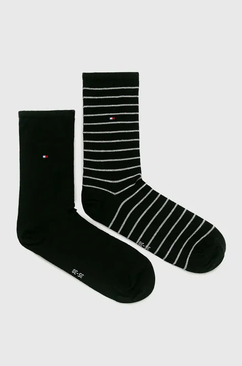 Шкарпетки Tommy Hilfiger  (2 pack) жіночі колір чорний