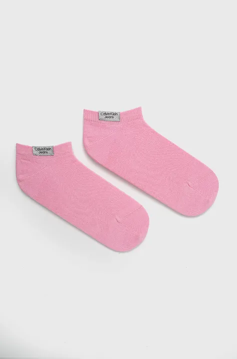Čarape Calvin Klein Jeans za žene, boja: ružičasta