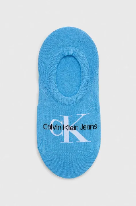 Calvin Klein Jeans skarpetki damskie kolor niebieski
