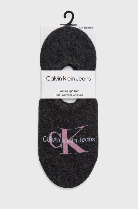 Calvin Klein Jeans skarpetki damskie kolor szary 701218751