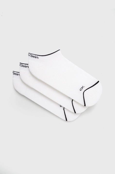 Calvin Klein Skarpetki (3-pack) damskie kolor biały