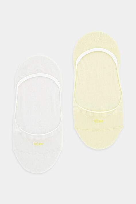 Шкарпетки Calvin Klein 2-pack жіночі колір жовтий 701218767