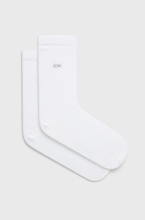 Calvin Klein skarpetki (2-pack) damskie kolor biały