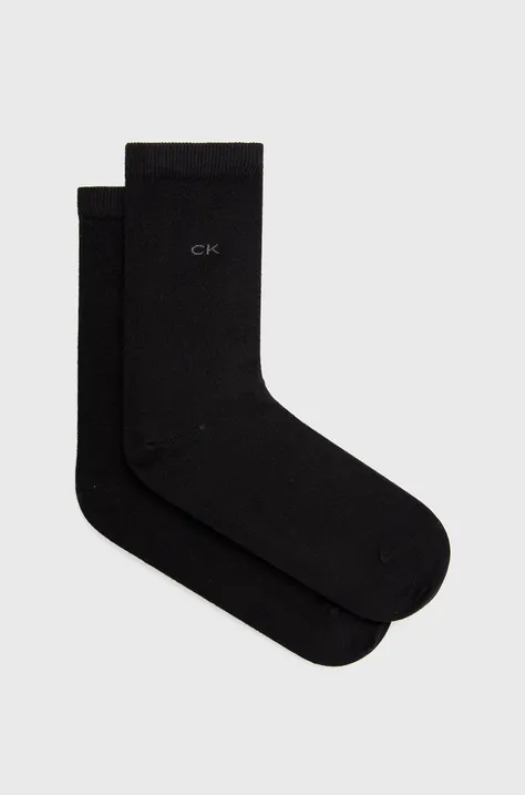 Носки Calvin Klein (2-pack) женские цвет чёрный