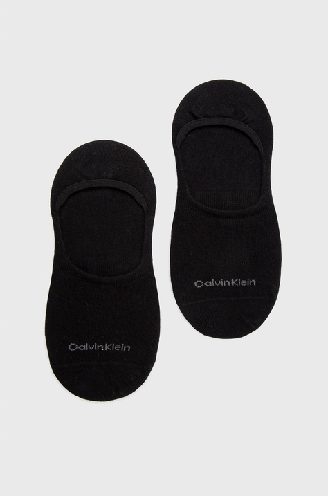 Čarape Calvin Klein 2-pack za žene, boja: crna, 701218771