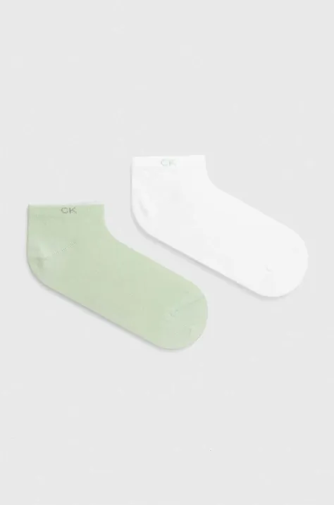 Ponožky Calvin Klein dámske, zelená farba