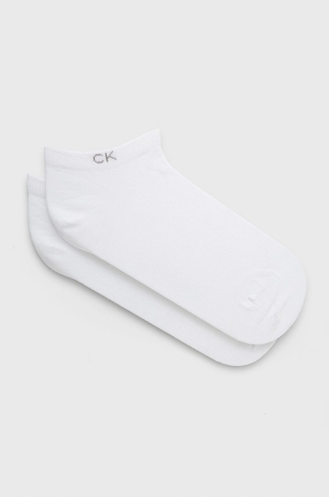 Calvin Klein Skarpetki (2-pack) damskie kolor biały 701218772