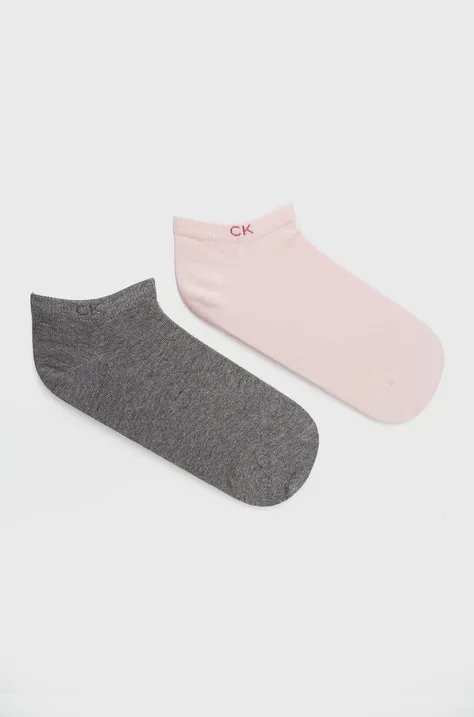 Calvin Klein Skarpetki (2-pack) damskie kolor różowy