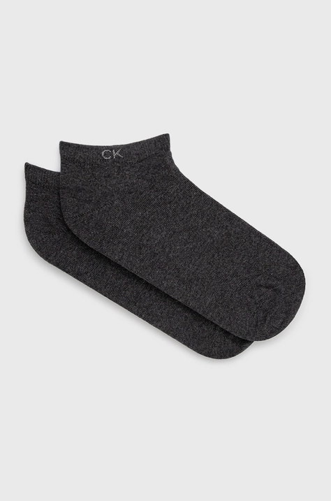 Calvin Klein Skarpetki (2-pack) damskie kolor szary