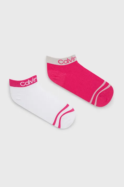 Κάλτσες Calvin Klein γυναικείες, χρώμα: ροζ