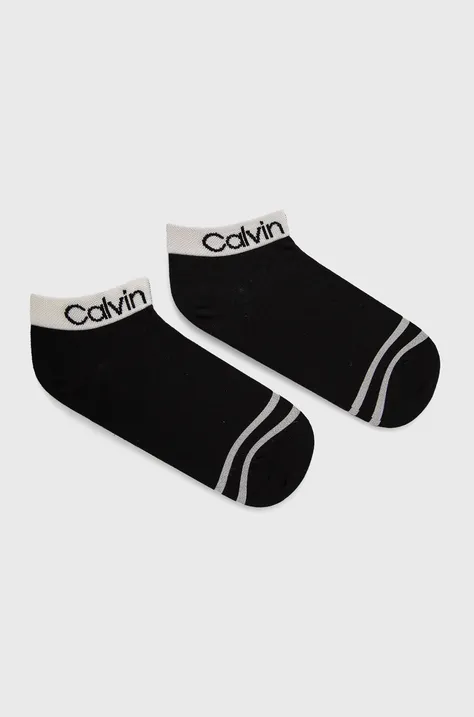 Κάλτσες Calvin Klein γυναικείες, χρώμα: μαύρο 701218775