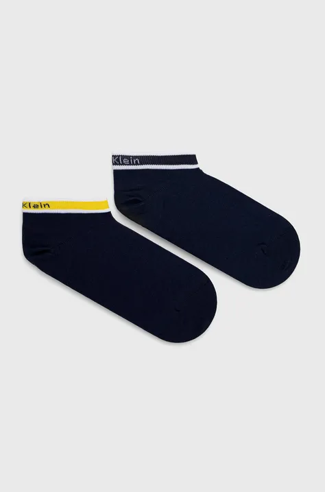 Ponožky Calvin Klein dámske, tmavomodrá farba